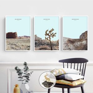 Bộ 3 tranh cảnh quang sa mạc CV03257