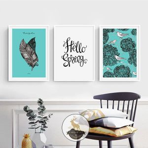 Bộ 3 tranh thiên nhiên mùa xuân CV03450