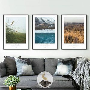 Bộ 3 tranh thiên nhiên hoang dã CV03466
