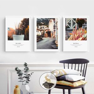 Bộ 3 tranh thị trấn cổ CV03467