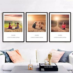 Bộ 3 tranh những đứa trẻ tinh nghịch CV03471