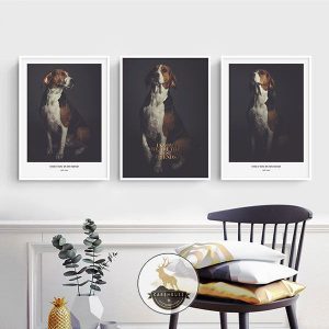 Bộ 3 tranh chó quý tộc CV03475