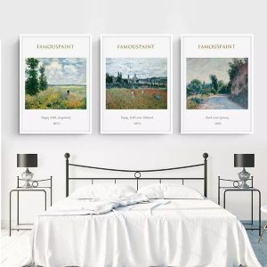 Bộ 3 tranh cánh đồng hoa CV03508