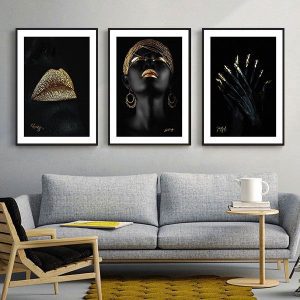 Bộ 3 tranh cô gái nghệ thuật CV03607