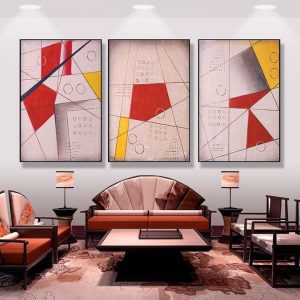 Bộ 3 tranh nghệ thuật lập thể CV03624
