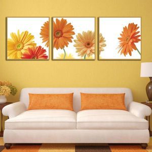 Bộ 3 tranh ghép hoa cúc CV03662