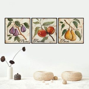 Bộ 3 tranh phòng bếp cổ điển CV03710