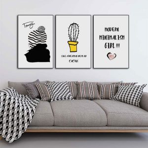 Bộ 3 tranh phong cách Scandinavian CV03713
