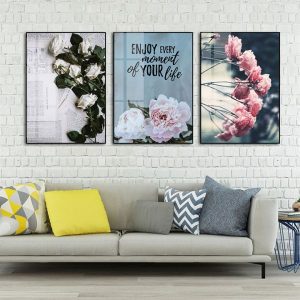 Bộ 3 tranh hoa hồng CV03717