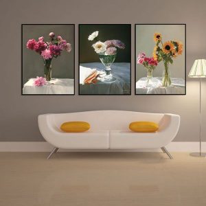 Bộ 3 tranh cắm hoa nghệ thuật CV03760