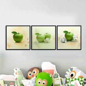 Bộ 3 tranh quả táo xanh CV03770