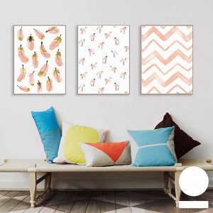 Bộ 3 tranh Canvas hồng hạc CV03780