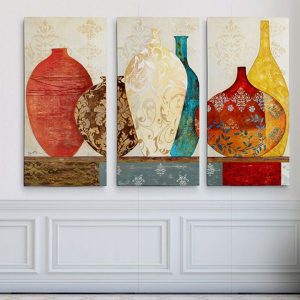 Bộ 3 tranh ghép phong cách cổ điển CV03797