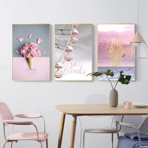 Bộ 3 tranh hoa nghệ thuật CV03823