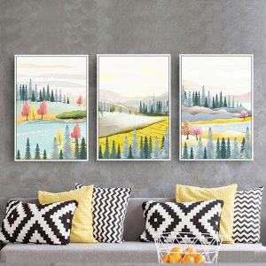 Bộ 3 tranh vẽ ghép thiên nhiên CV03840