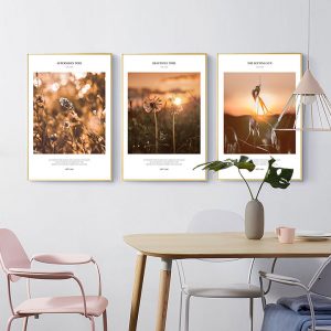 Bộ 3 tranh cảnh bình minh CV03852