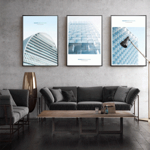 Bộ 3 tranh kiến trúc cao tầng CV03853