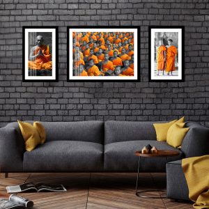 Bộ 3 tranh nghệ thuật phật pháp CV03883