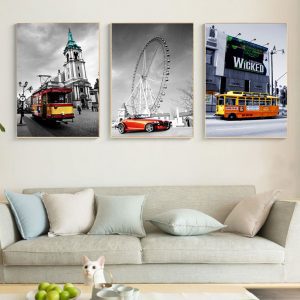 Bộ 3 tranh nghệ thuật đen trắng CV03985