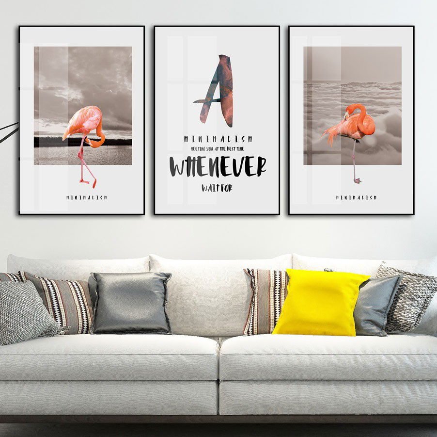 Bộ 3 tranh chim hồng hạc CV03A050 1 CV03A050