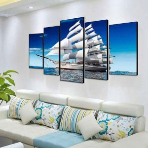 Bộ 5 tranh thuyền buồm CV0501