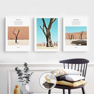 Bộ 3 tranh hoàng hôn và bầu trời xanh CV03252