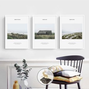 Bộ 3 tranh đồng cỏ xanh CV03258