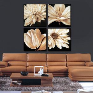 Bộ 4 tranh hoa nghệ thuật MS04110