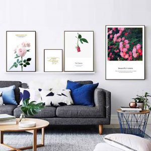 Bộ 4 tranh hoa nghệ thuật MS04148