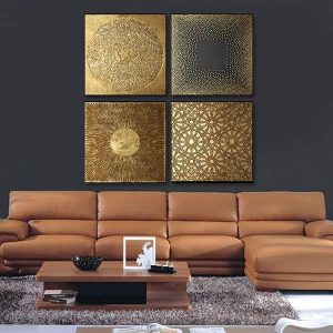 Bộ 4 tranh nghệ thuật hiện đại MS0444