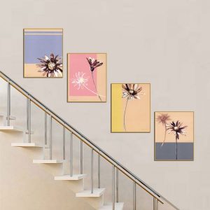 Bộ 4 tranh hoa cúc cổ điển MS0481