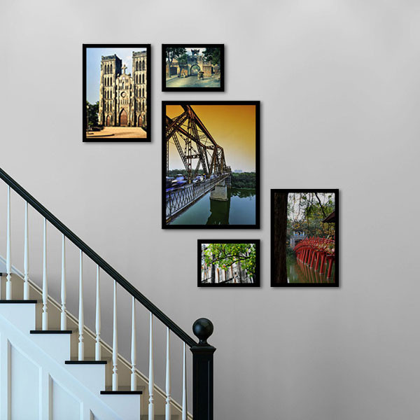 Bộ 5 tranh địa danh Hà Nội MS05108 1 MS05108