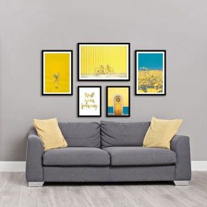 Bộ 5 tranh phòng khách phong cách Scandinavian MS0531