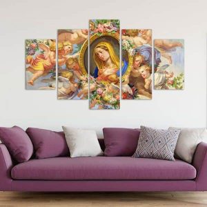 Bộ 5 tranh ghép mẹ Maria MS0532