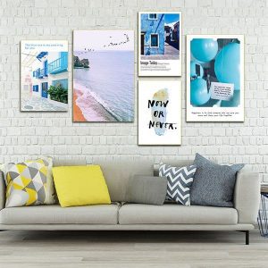 Bộ 5 tranh phòng khách phong cách Scandinavian MS0544