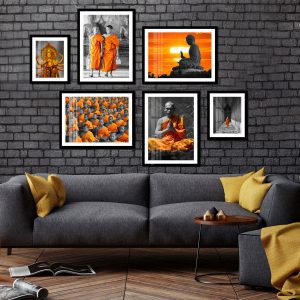 Bộ 6 tranh phật pháp nghệ thuật MS0635