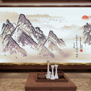 Tranh dán tường vẽ thiên nhiên Trung Quốc TDT009