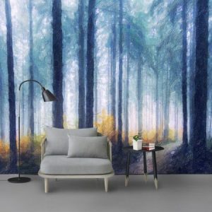 Tranh dán tường 3D khu rừng huyền bí TDT033