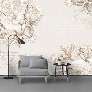 Tranh dán tường hoa mẫu đơn cổ điển TDT045