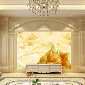 Tranh dán tường 3D tượng phật ngọc TDT058