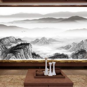 Tranh dán tường thiên nhiên núi rừng TDT071