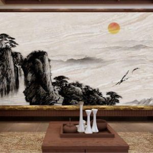 Tranh dán tường thủy mạc núi rừng TDT266