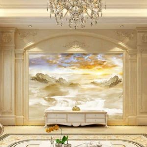 Tranh dán tường thiên nhiên núi non hùng vỹ TDT274