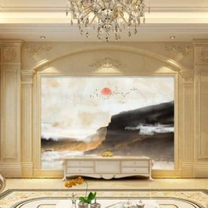 Tranh dán tường thiên nhiên núi đồi TDT326