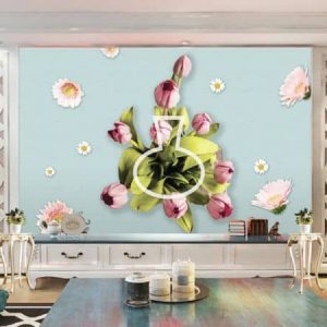 Tranh dán tường 3D hoa Tulip TDT357