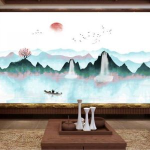 Tranh dán tường thiên nhiên màu sắc TDT370
