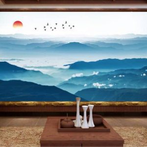 Tranh dán tường 3D thiên nhiên nghệ thuật TDT448