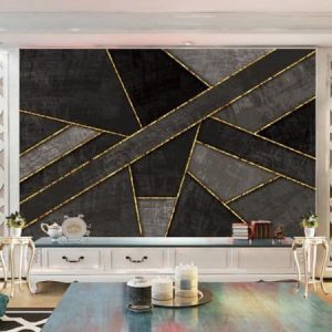 Tranh dán tường trừu tượng hình học TDT471