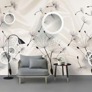 Tranh dán tường 3D hoa bồ công anh TDT472