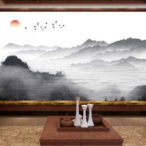 Tranh dán tường thiên nhiên núi rừng TDT485